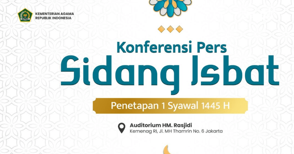 Live Streaming Penetapan 1 Syawal 1445 H oleh&nbsp;Kemenag